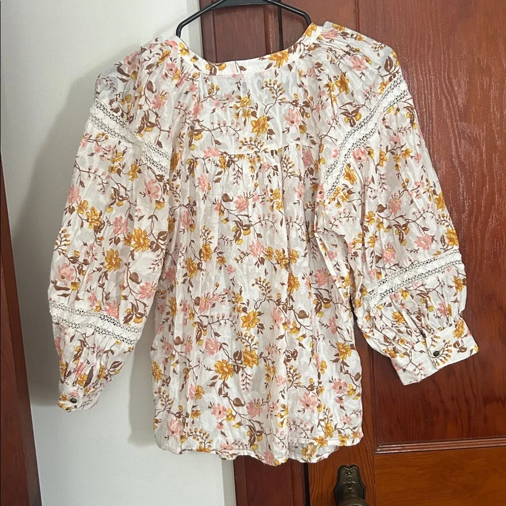 Anthropologie Floral Blouse - Picture 4 of 4